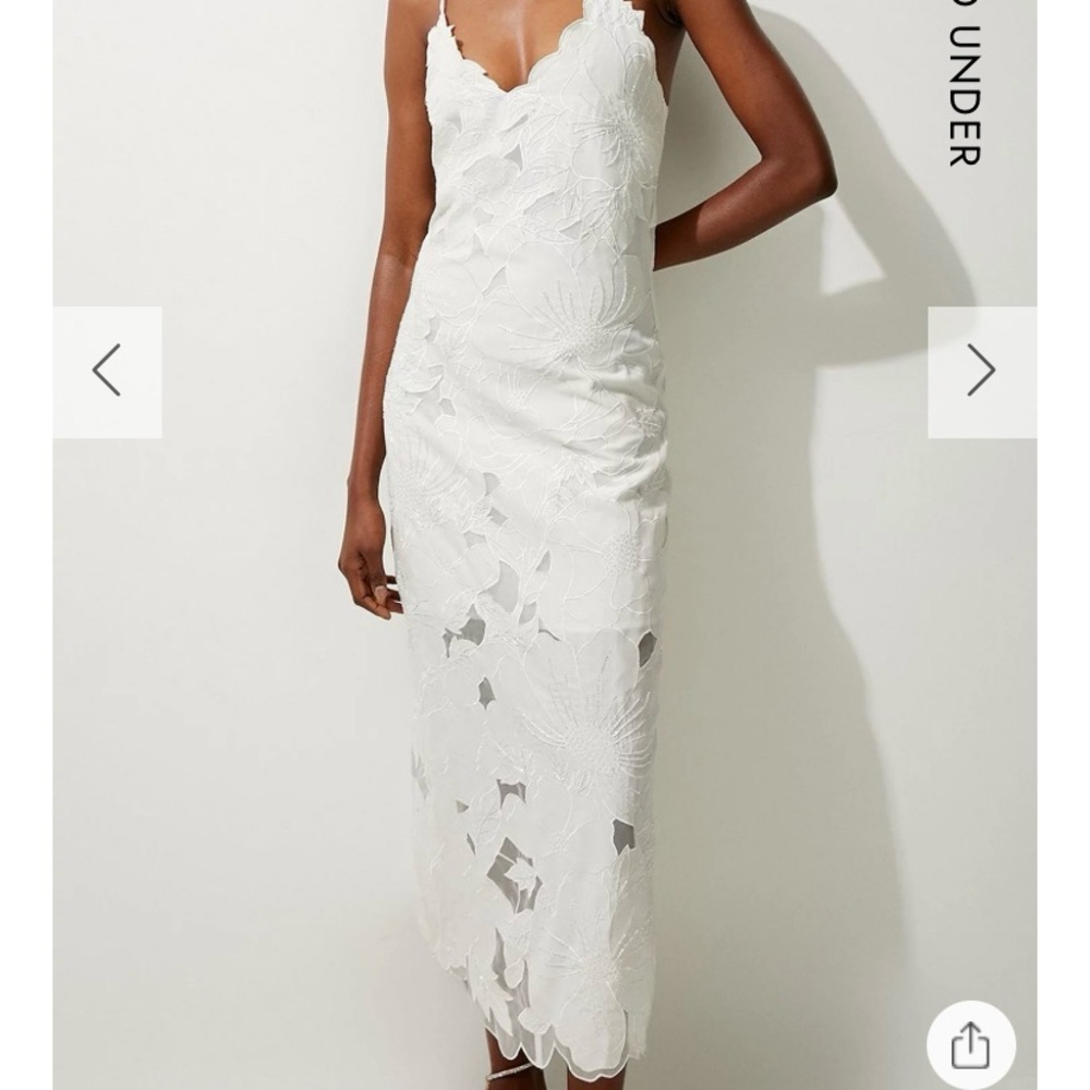 Elegant White Lace Dress